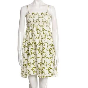 Tory Burch Smoked printed cotton mini dress